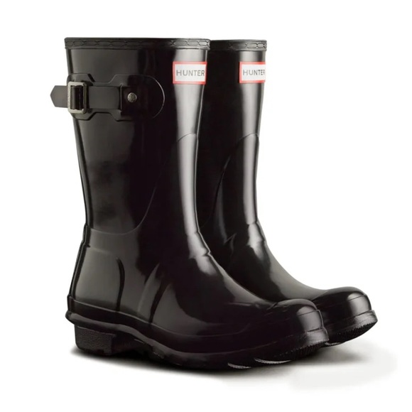 Hunter Shoes - Hunter Women’s Original Short Gloss Rain Boots in Black